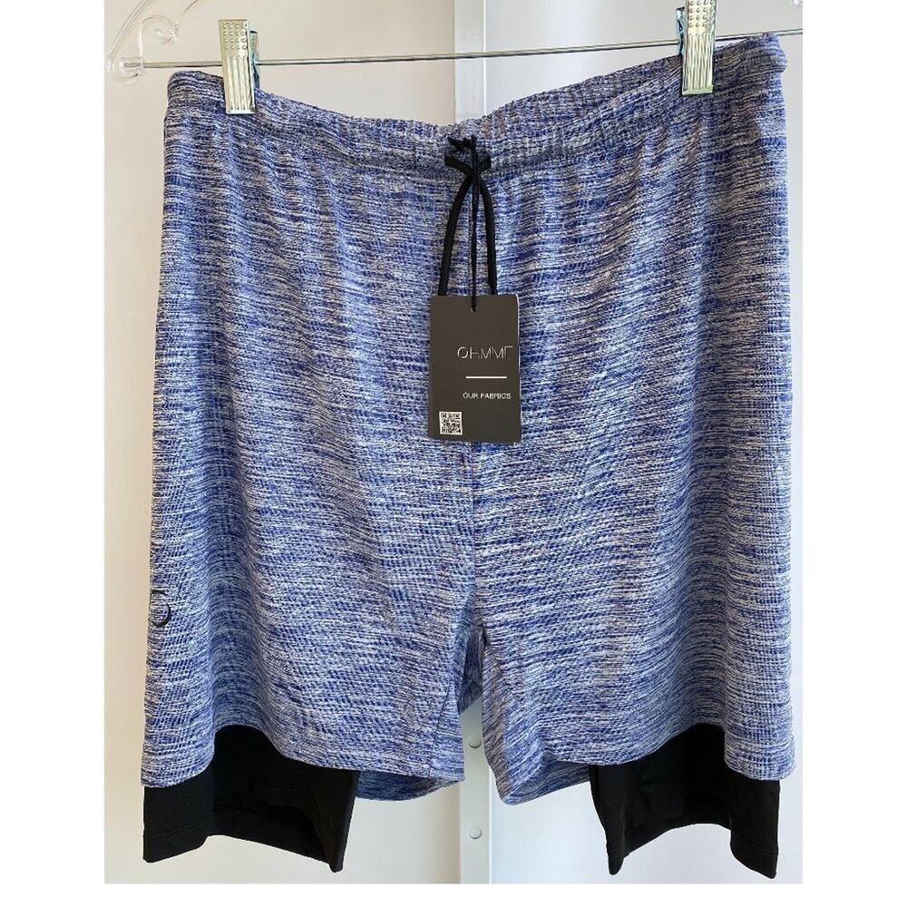 NWT Ohmme Mens 2 Dogs Athletic Shorts sz Large